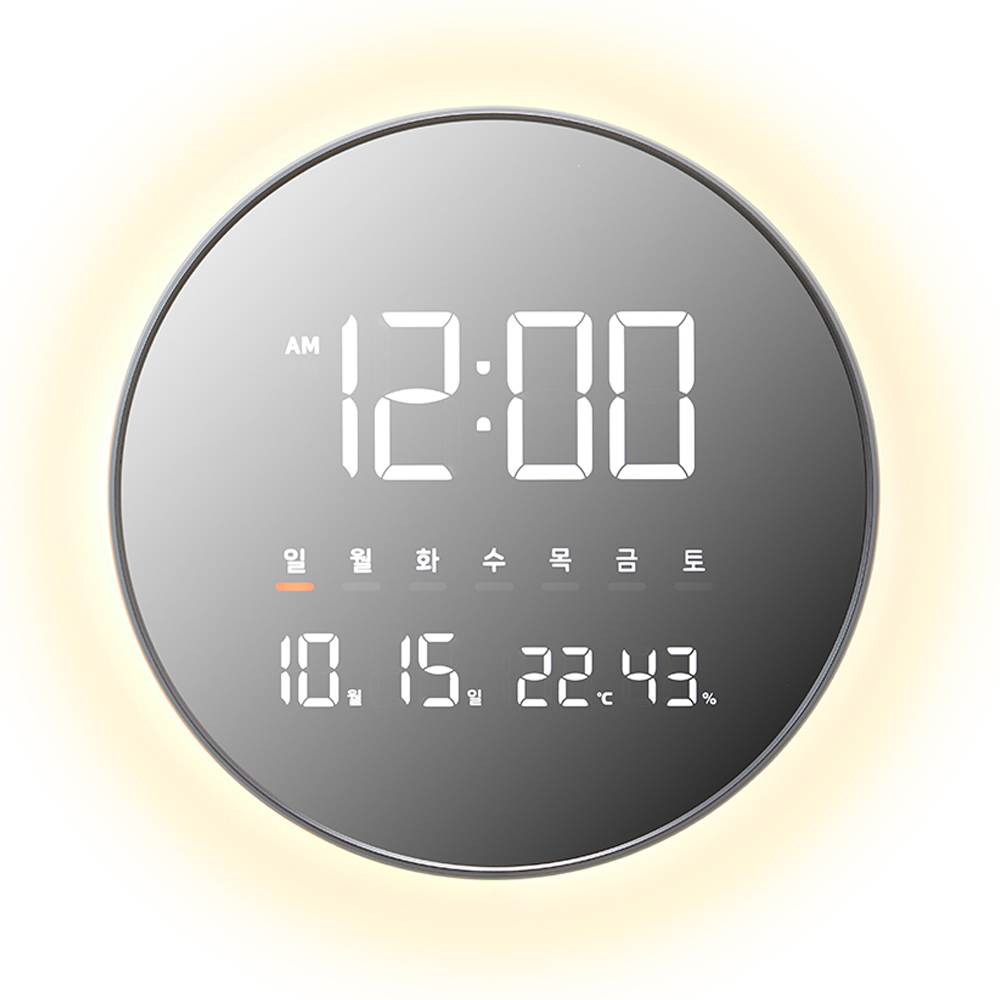 오더블유씨 이클립스 무드등 LED 벽시계 OWD-1014SV 70,440원