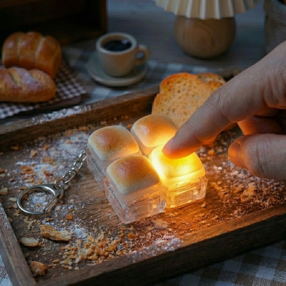 팍클리 식빵 LED 키보드 키캡 키링 11,500원