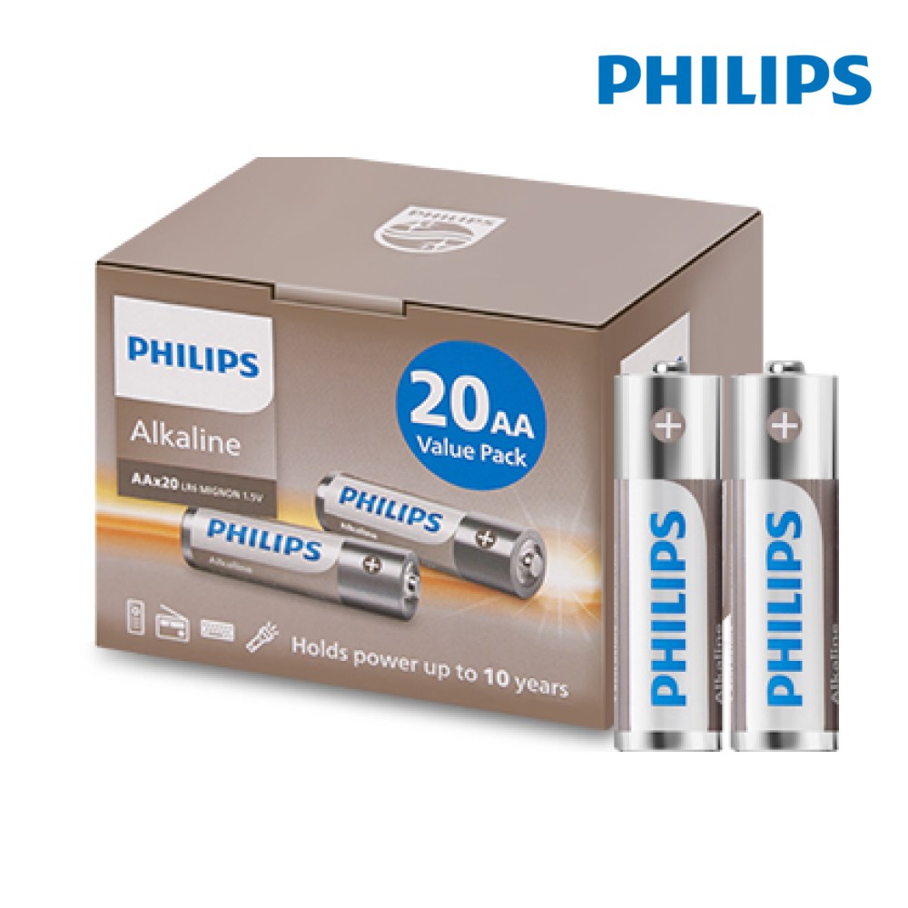 필립스 알카라인 AA 대용량 건전지 7,800원
