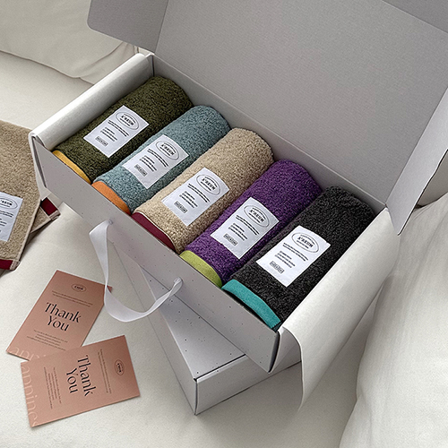 AREUM 아름 40수 코마사 호텔수건 5매 선물세트(크라프트) 44,500원