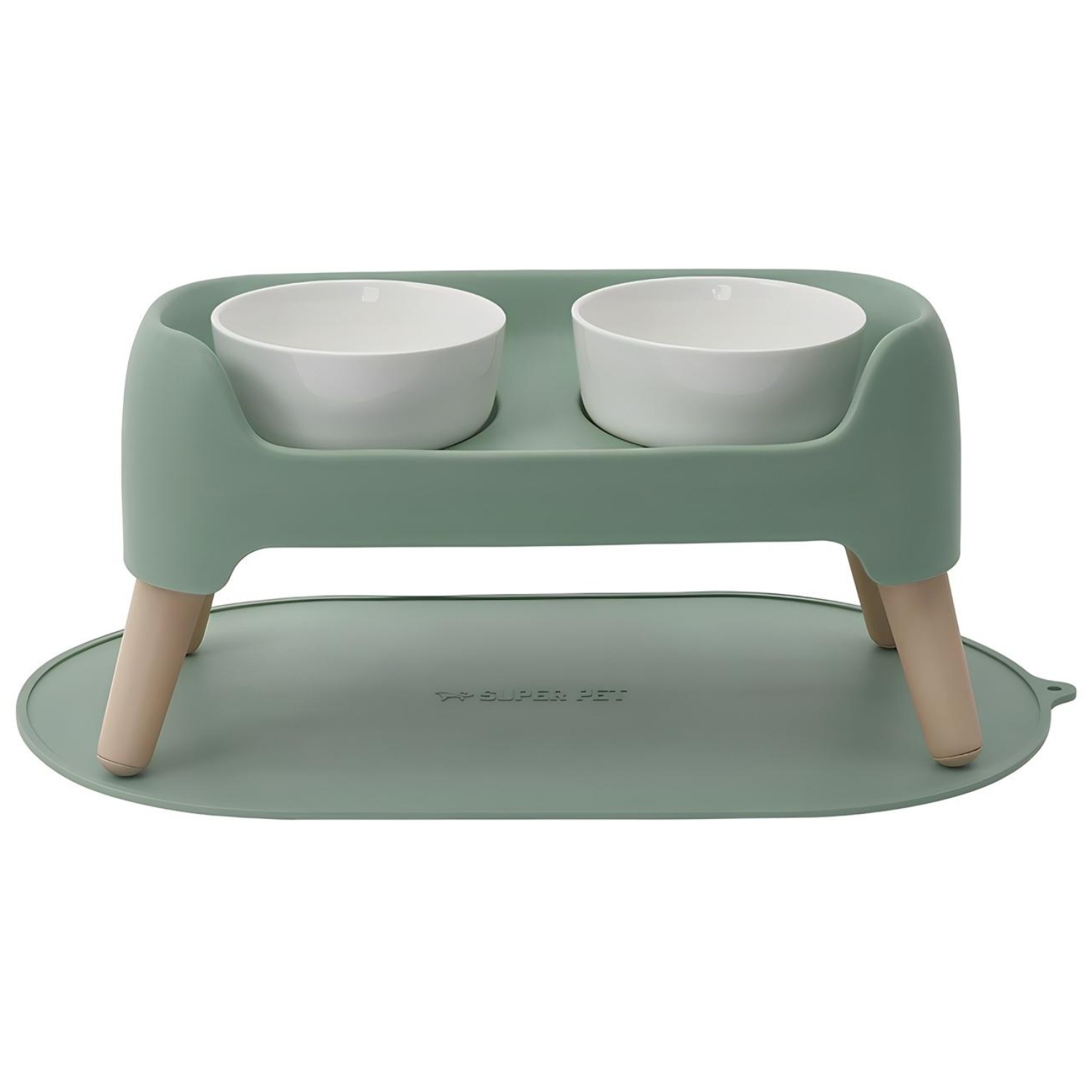 슈퍼펫 강아지 밥그릇 고양이 식기 높이 조절  커브 식기 세트 2구 물그릇 22,900원