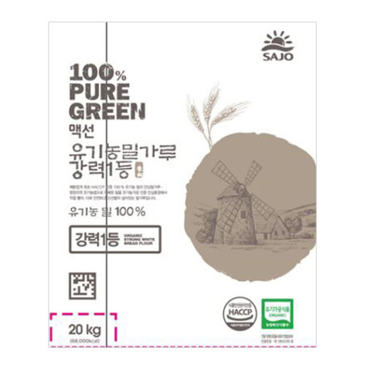 맥선 유기농 밀가루 강력 1등 업소용 식당용 167,600원