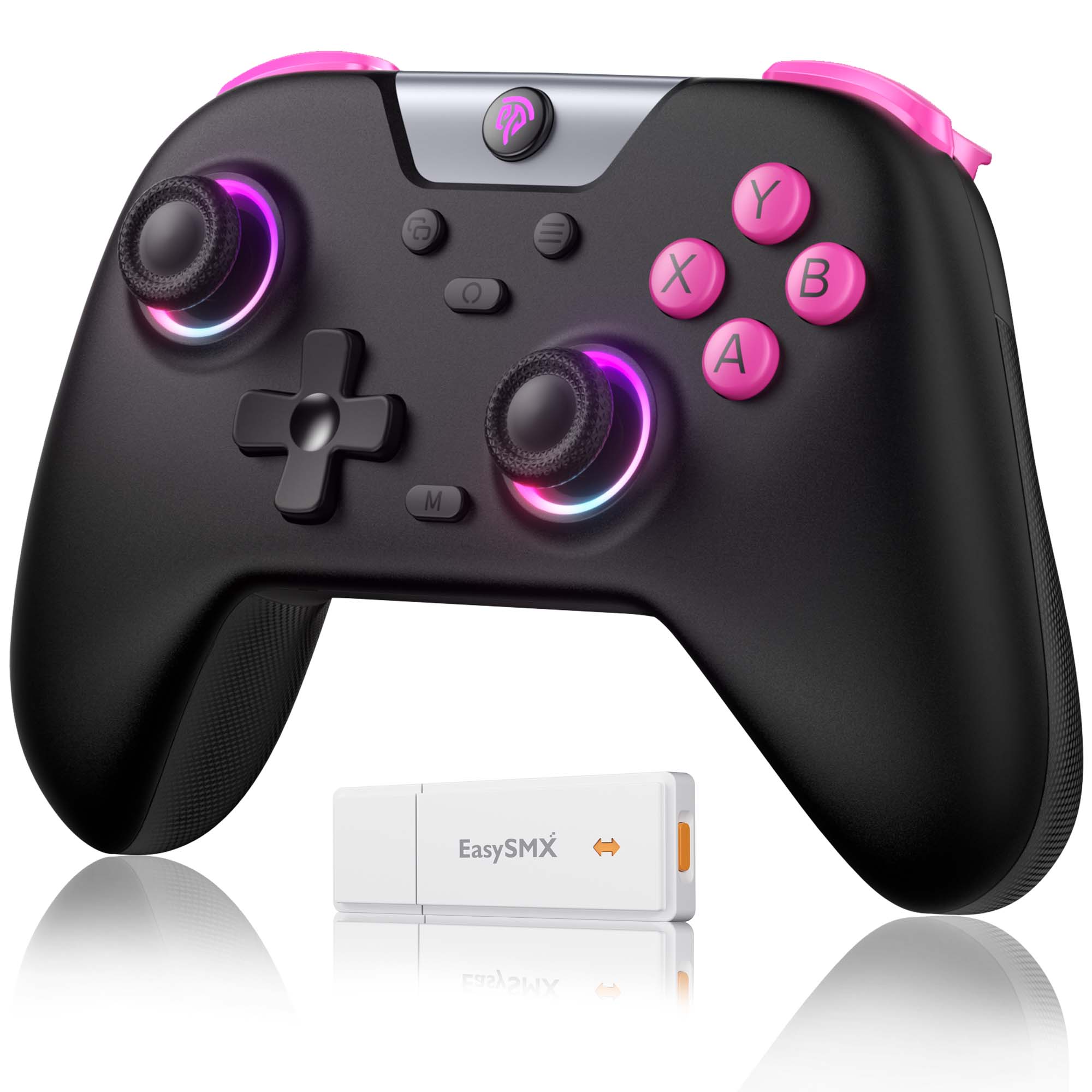 EasySMX X05 게임패드 무선 컨트롤러 PC 스팀덱 안드로이드 iOS 닌텐도 스위치2 호환 조이스틱, 블랙, 1개, 현재가 42,800원