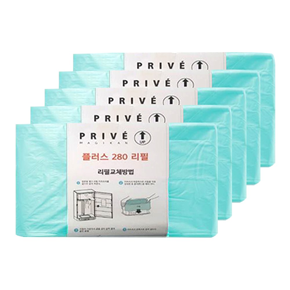 매직캔 리필봉투 5개/10개 220 250 280 330 400 450, 14_PLUS 280R5B-MPV27 리필5개 13,800원