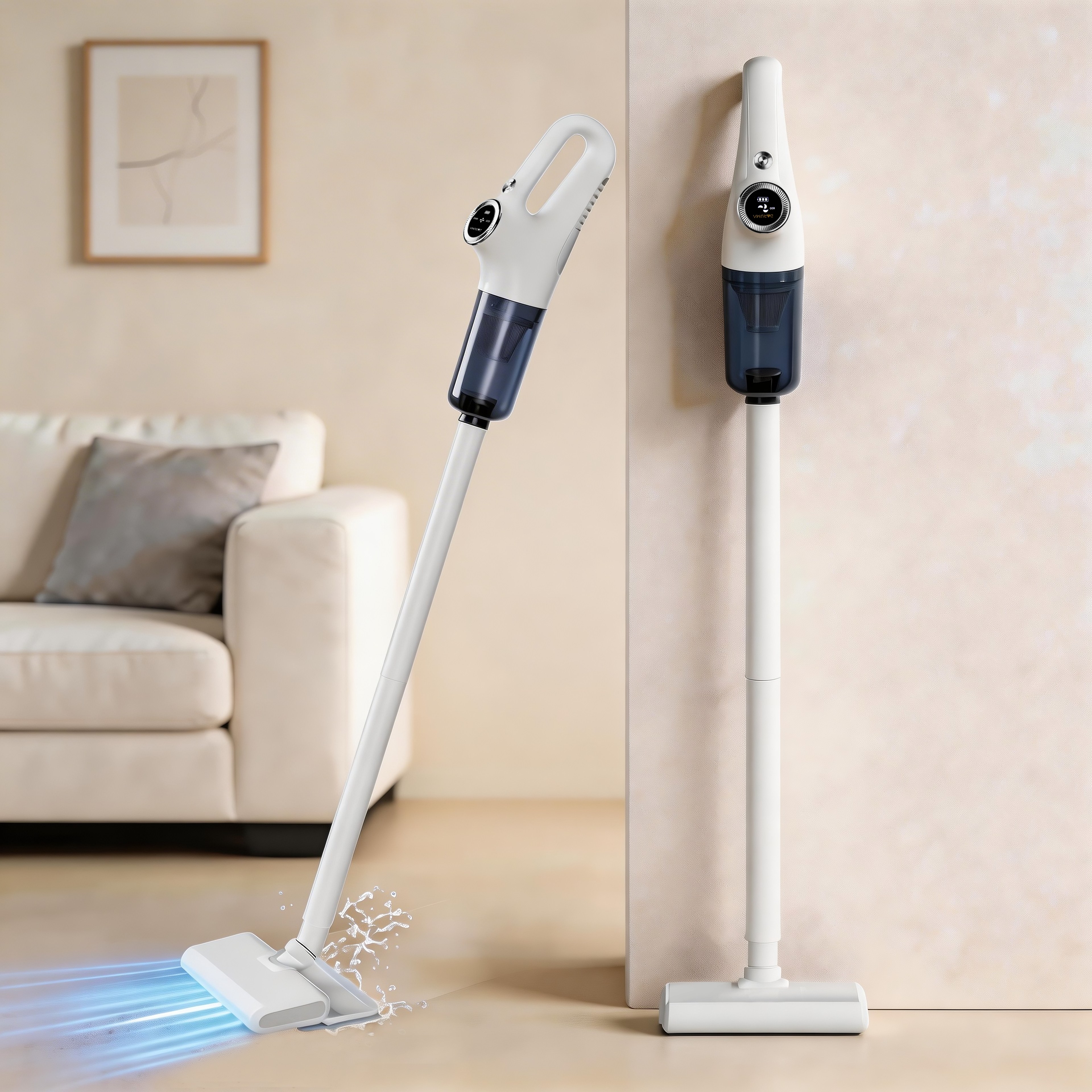 다루마 차이슨 무선 청소기 물걸레키트 포함 가벼운 자취방 원룸 미니 소형 핸디 청소기 진공 머리카락, DVC520, 화이트 59,800원