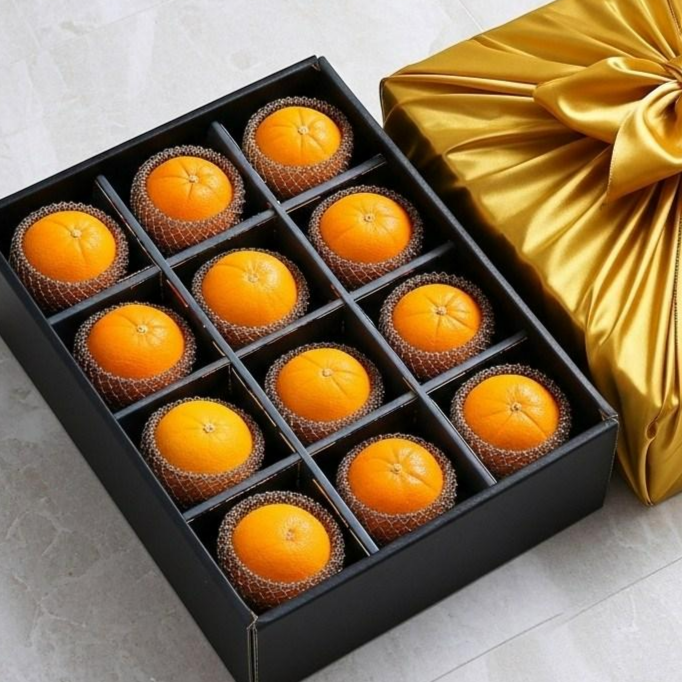 [백화점납품] 고급 포장으로 마음 전하는 12칸 보자기 과일 선물세트 42,140원