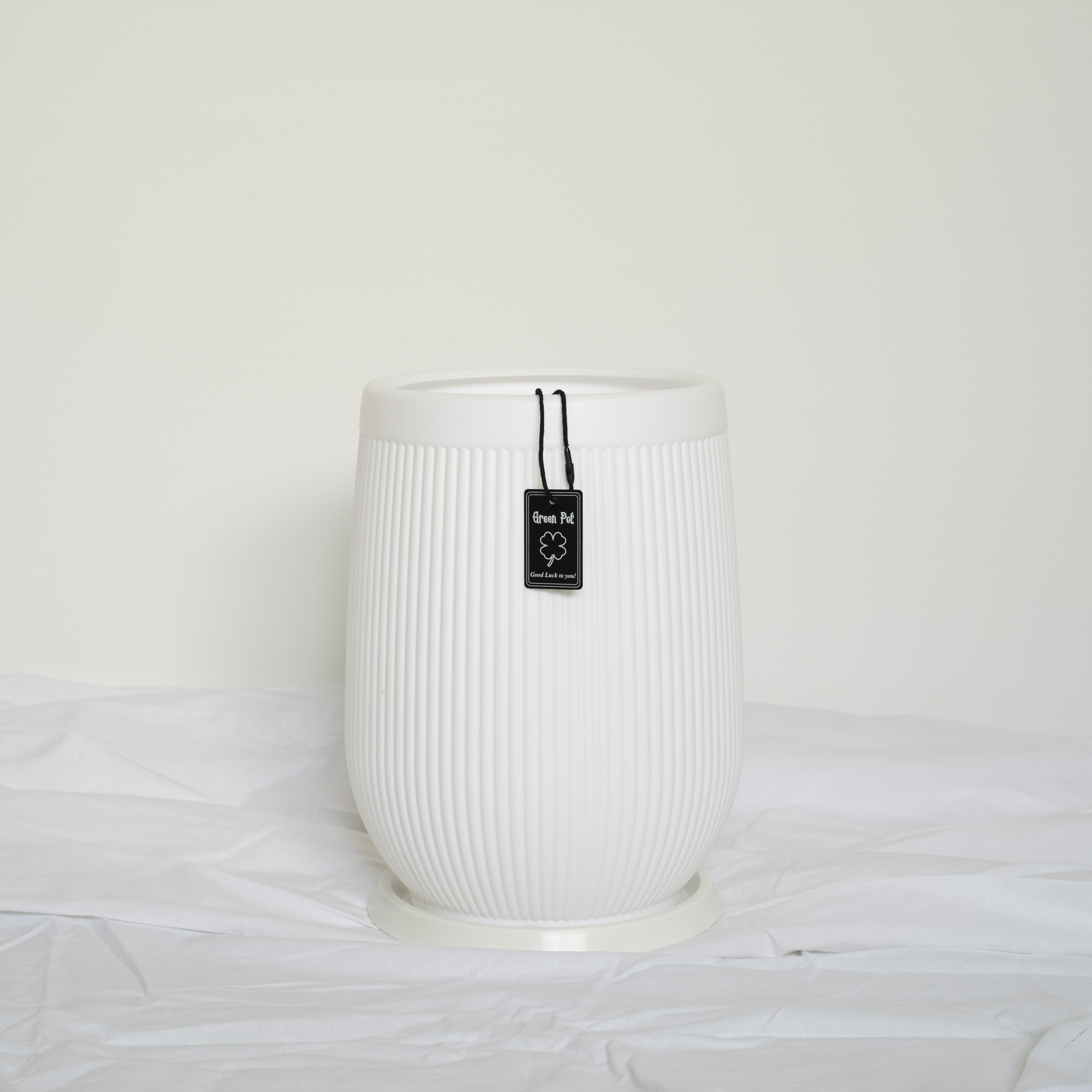 재미있는화분 플라스틱 스트라이프 항아리 화분 13,900원