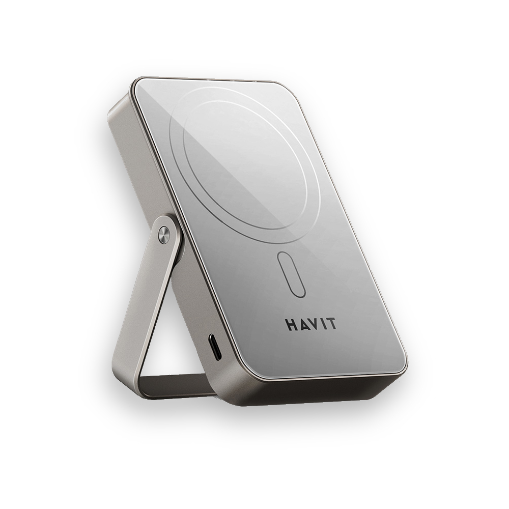 아트란 HAVIT 맥세이프 고속 무선 보조배터리 미드센추리모던디자인 10000mAh PB5222 20W C타입 거치형 스탠드 38,900원