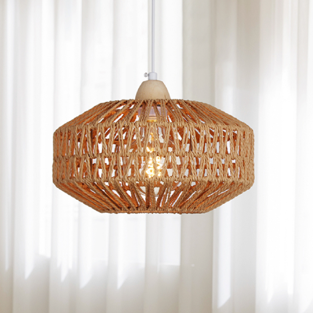 라툰 1등 펜던트 D타입 라탄조명 내추럴 인테리어 조명 식탁등 포인트등 감성조명 전구별매 55,100원