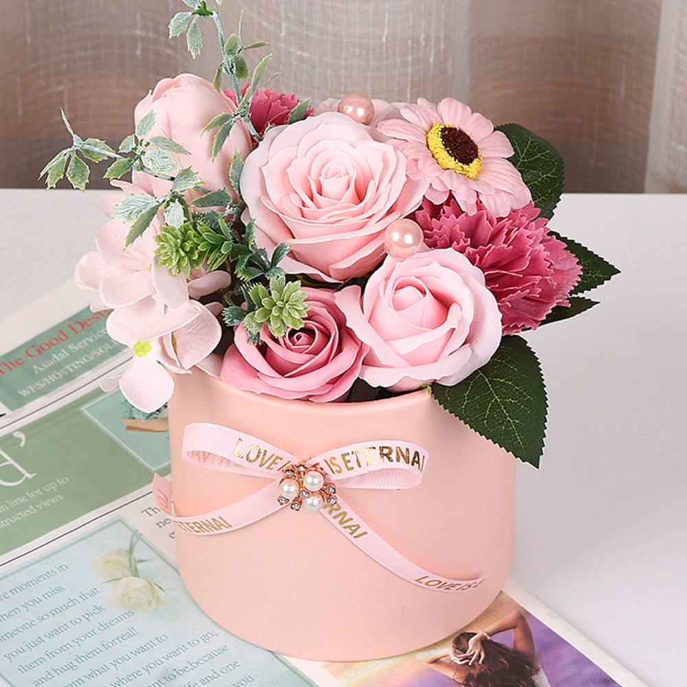 유니팡 특별한 기념일 장미 테이블 장식 비누 꽃다발 12,900원