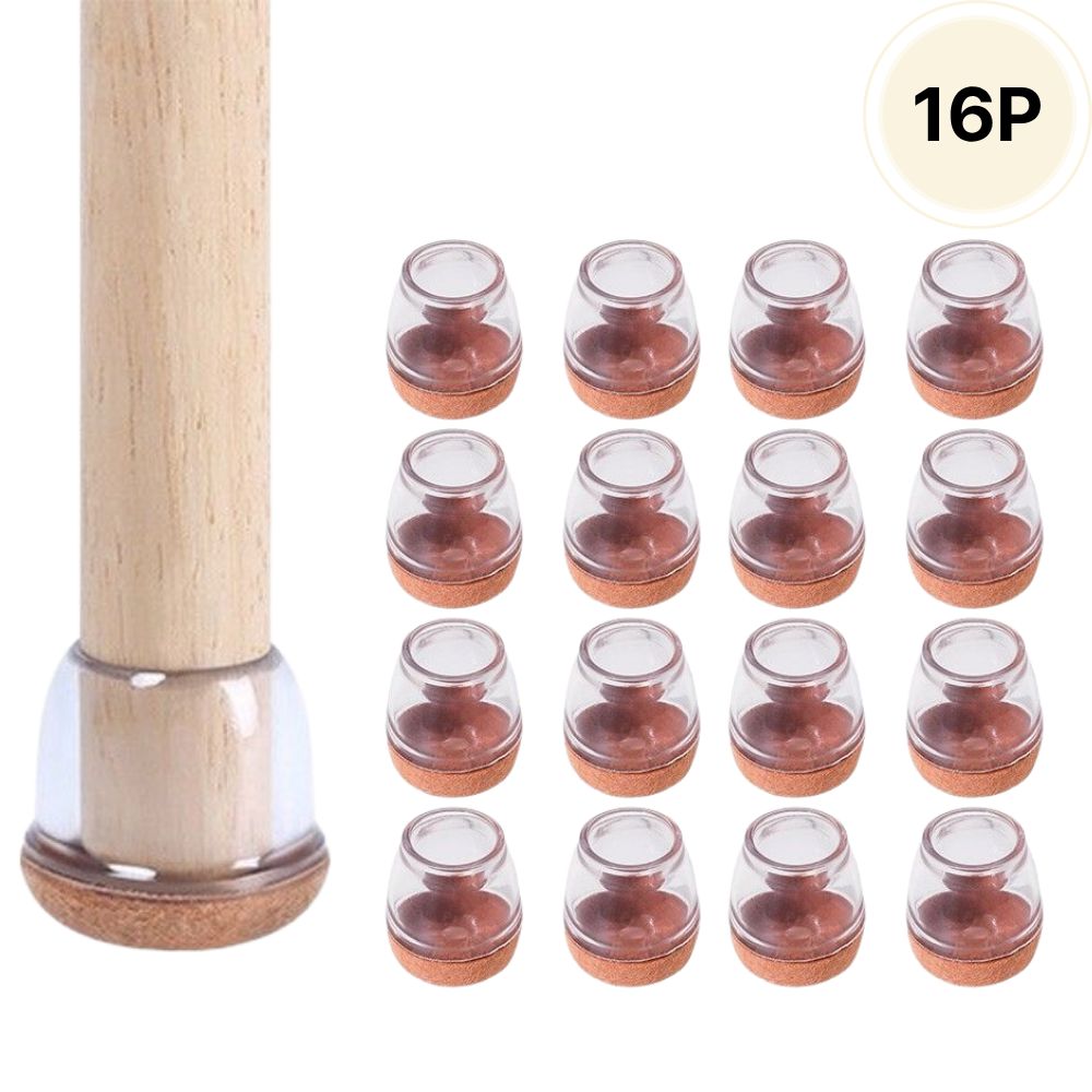 세이브데이 식탁 의자 소음방지 발커버, 16개, 브라운 8,800원