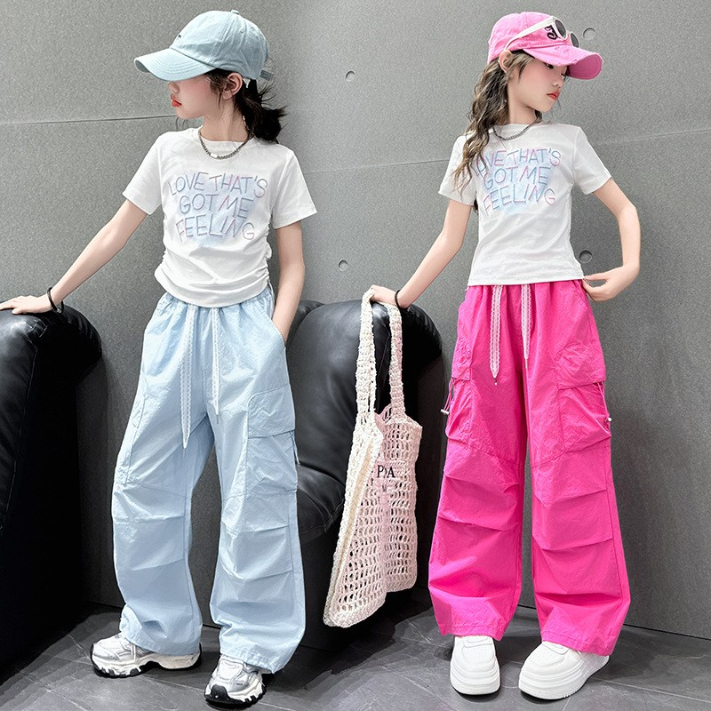 큐엘아리아 여아 여름 초중생 상하복 일러스트 주니어 반팔티 상하의 세트 봄 가을 초등생 긴팔 긴바지 ( 982501 ) 36,800원