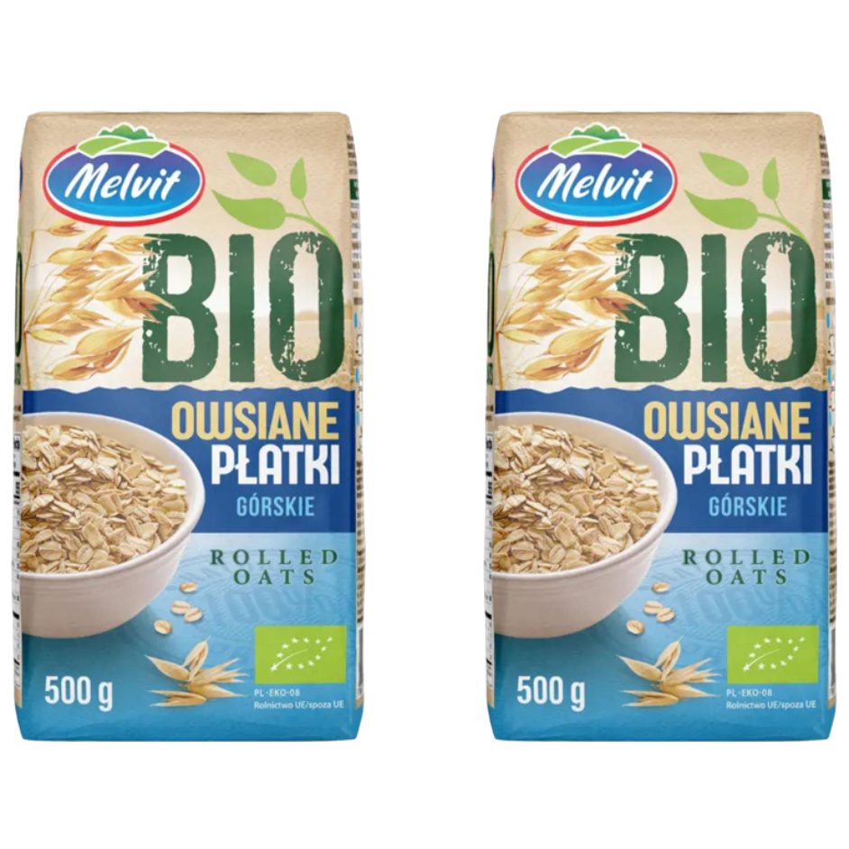 멜빗 폴란드 고식이섬유 유기농 롤드 오트밀, 2개, 500g 14,200원