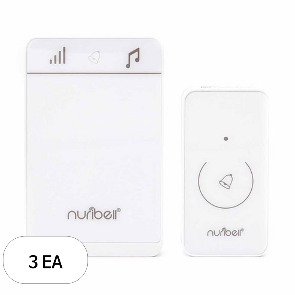 누리벨 디지털 무선 LED 터치 차임벨 고급형 세트 화이트 130,180원