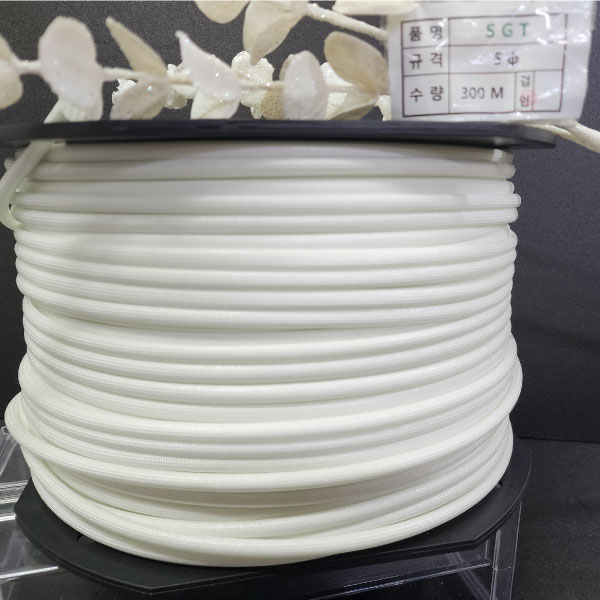 실리콘튜브 글라스튜브/SGT튜브 5mm(파이) 10M 무료배송/석면튜브/난연튜브/변압기절연제 7,800원