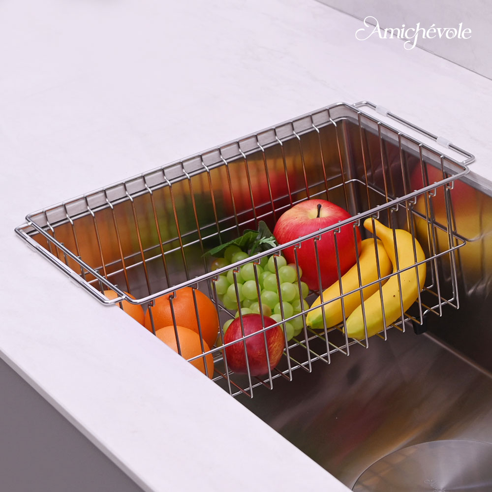 아미체볼레 싱크대 싱크볼 바스켓 304 올스텐 물빠짐 식기건조대 바구니 개수대 채반, 1개, 싱크볼 바스켓 25,900원