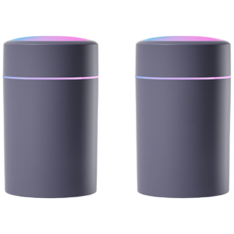 플러스토리 LED 무드등 포그 미니 가습기 USB 초음파식 차량용 휴대용, 그레이 13,400원