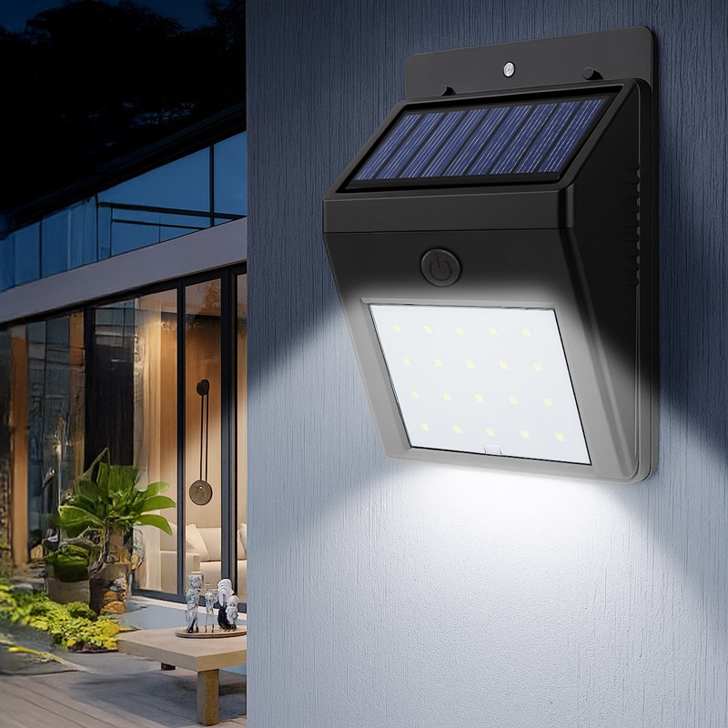 태양광 LED 조명 태양열 벽부등 마당 야외 현관 가로등 정원 실외 20LED 48COB 3,800원