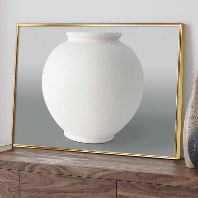 하루애디자인 복들어오는그림 달항아리 거실 그림 액자, 화이트 98,000원