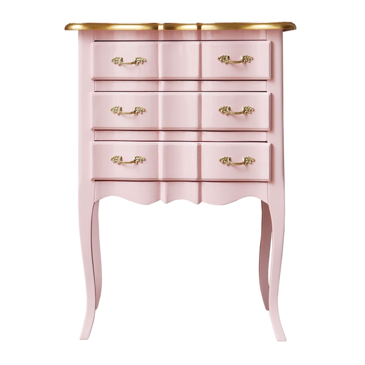 [유캐슬] 수입 엔틱 마호가니 원목 피에르 3단 협탁_착불배송, 베이비핑크 274,000원