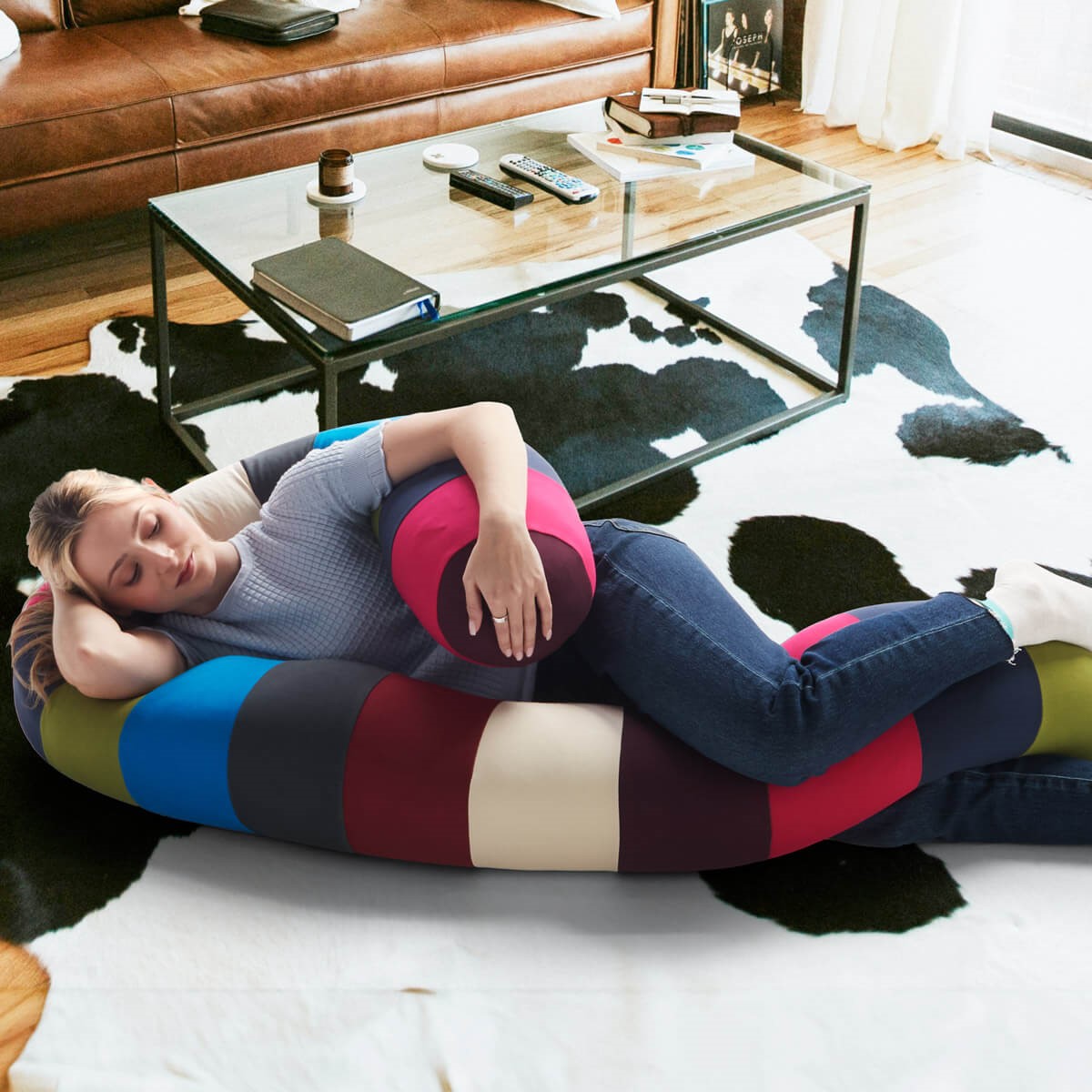 [요기보 공식몰] 카터필러 롤 맥스 프리미엄 아기 침대가드 바디필로우 LIBPM101, Neutral / 뉴트럴 304,000원