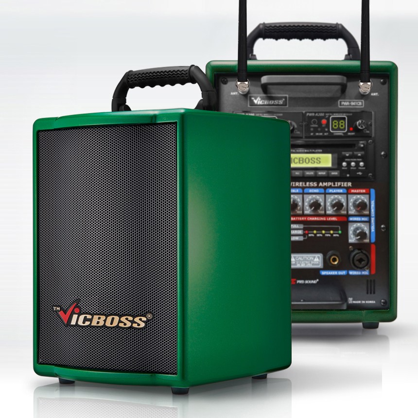 VICBOSS PWA-H842CB 250W 2채널 블루투스,CD 이동식앰프 충전용, 핀2개 918,000원