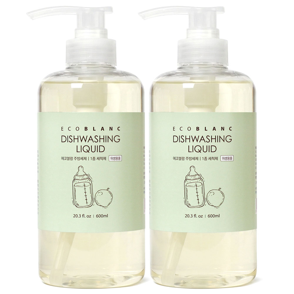 에코블랑 젖병세정제 주방세제, 2개, 600ml 14,500원