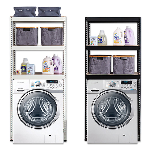 스피드랙 세탁기 수납 선반 1000x600x1500 3단, 화이트 104,700원