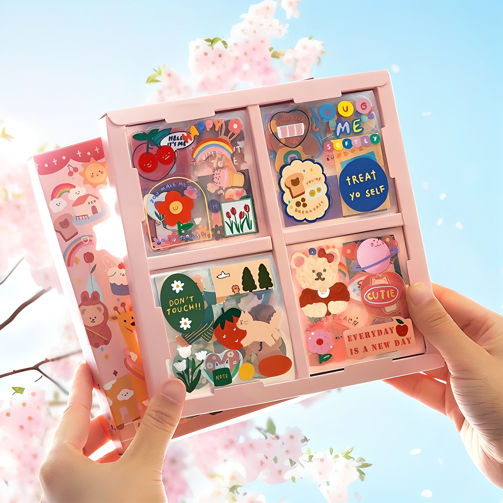 스티커 100장 귀여운 스티커박스 다꾸 다이어리 꾸미기 데코스티커 생일선물 빈티지스티커 도무송 인스 9,450원