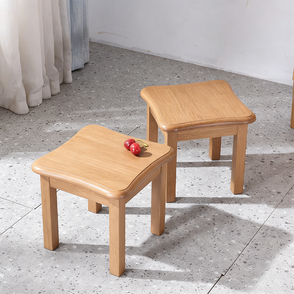 에코소라노 원목 고무나무 미니 스툴 의자 화분 우드 사각형 스톨 19,900원