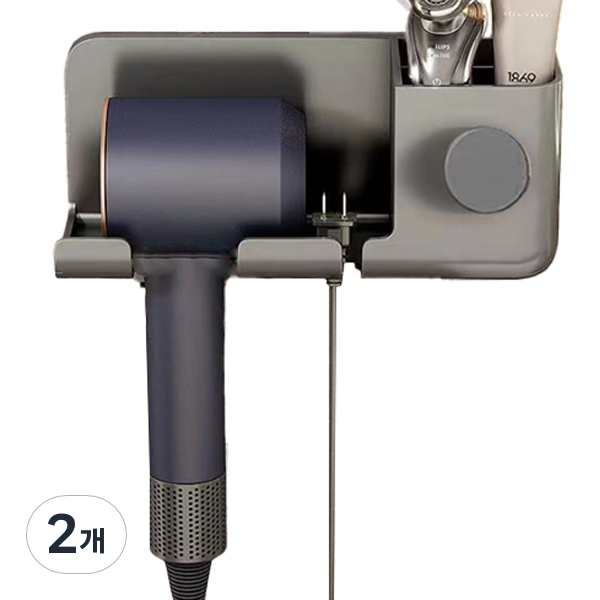 위드윈 간편 드라이기걸이 업그레이드, 그레이, 2개 4,670원