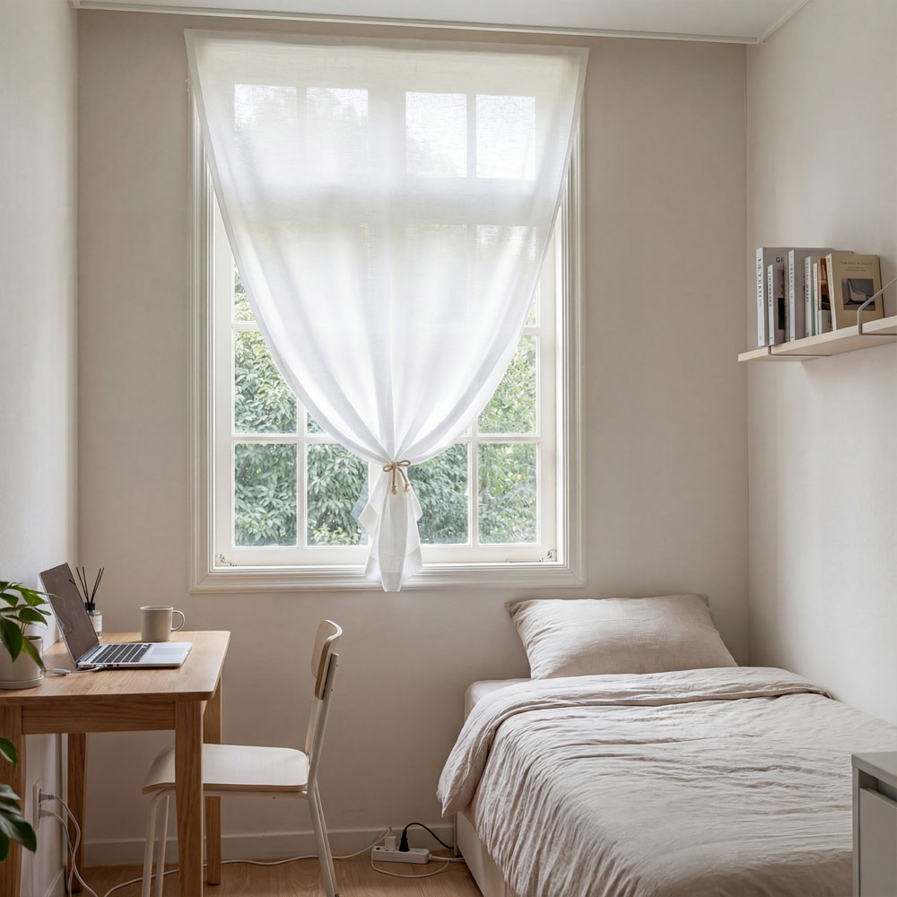 유스몰 붙이는 벨크로 쉬폰 커튼 일자형 19,900원