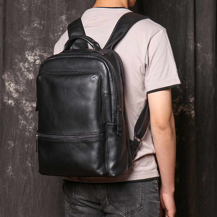 Mimi Market 남자 천연소가죽 백팩 정장 직장인 가방 123,000원