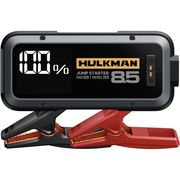 Hulkman 헐크먼 알파85 스페이스 그레이 2000A 74Wh 스마트 점프 스타터 12V 휴대용 자동차 배터리 부스터 3.3인치 디스플레이USBC 파워팩 5모드 손전등 점퍼 231,400원