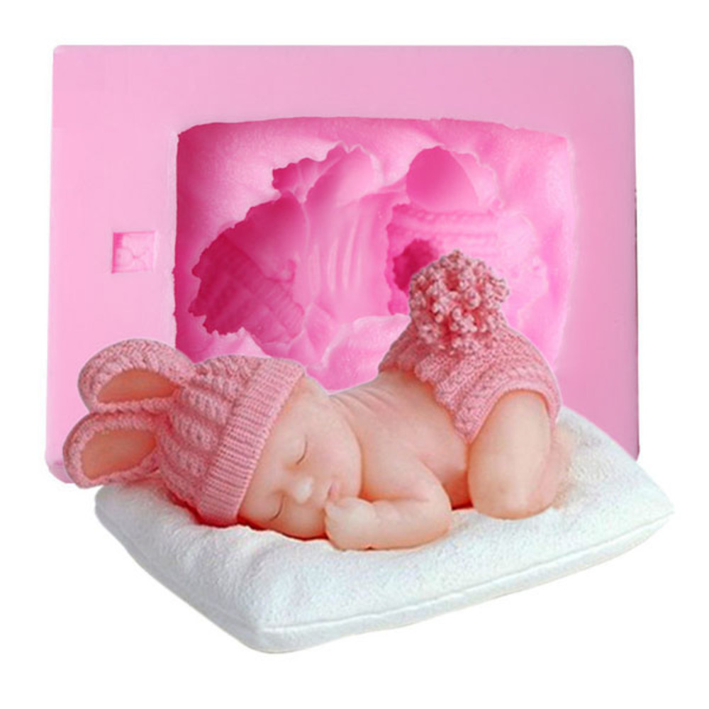 잠자는 아기 1구 석고 방향제 실리콘 수제 몰드, 단일 색상 8,900원