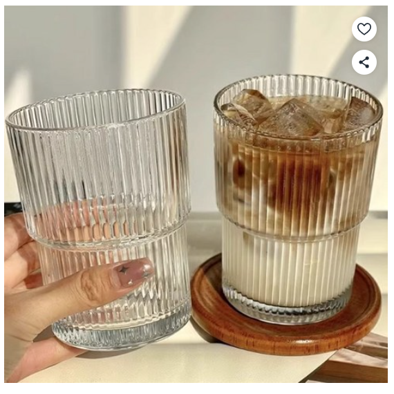 잇어스 플리츠 스택 유리컵 380ml 121,130원