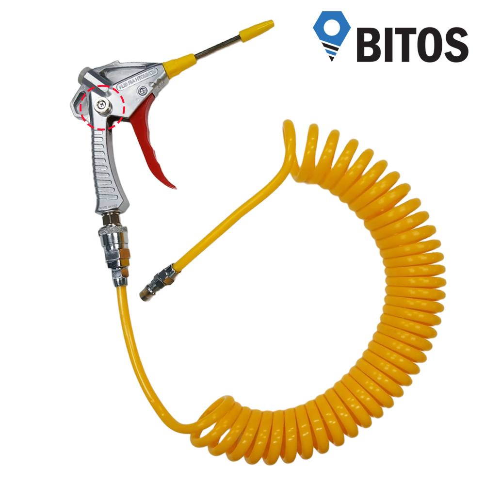 스틸 자석 에어건 MSA-100L 에어 코일 호스 8x5M 세트상품 PVC, 1개 21,500원