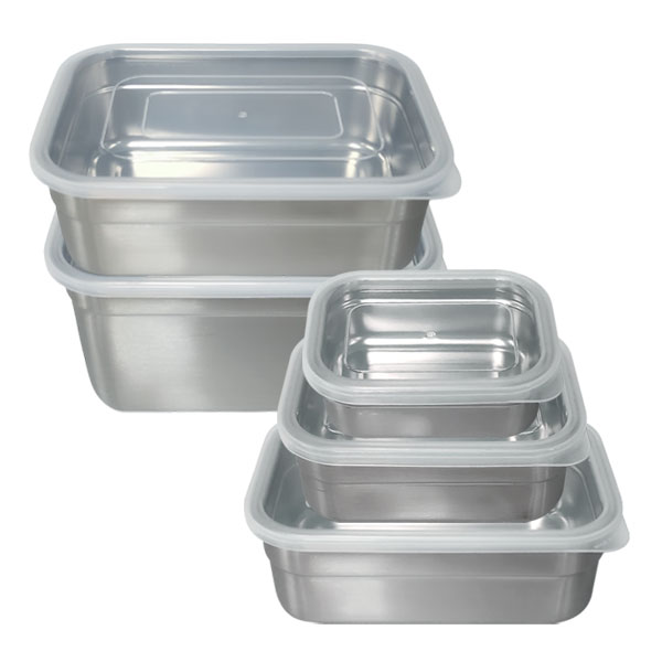 올품락 포스코 STS304 열고닫기 편리한 이지씰 스텐밀폐용기 실속형 5종세트, 1호+3호+5호+7호+9호, 1세트 59,000원