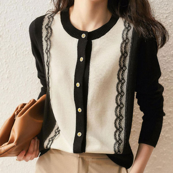 에스라이프 레이스 여성 니트 가디건 봄가을 간절기 29,800원