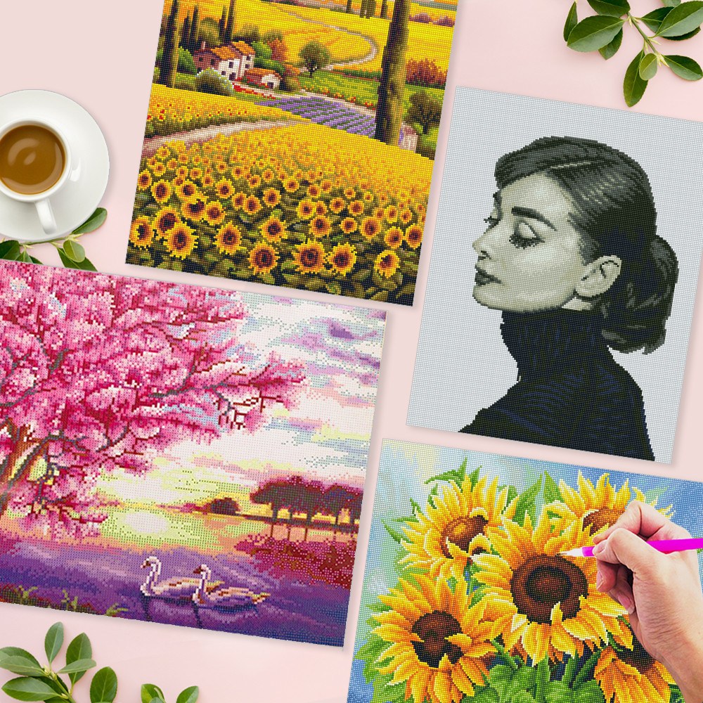 아이러브페인팅 DIY 액자형 비즈 큐빅 보석십자수 200종 21,800원