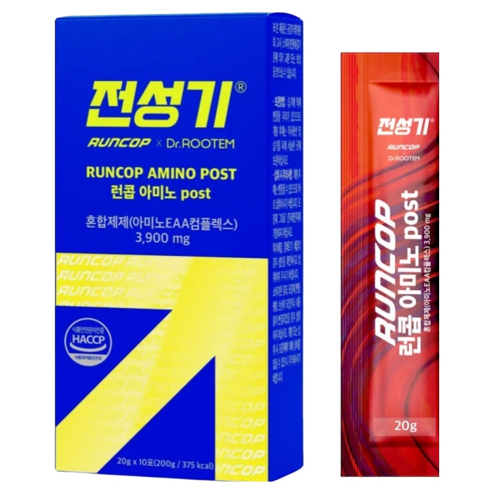 닥터루템 전성기 런콥 아미노 post BCAA EAA 러닝 런닝 보충제 10p, 200g, 1개 30,500원