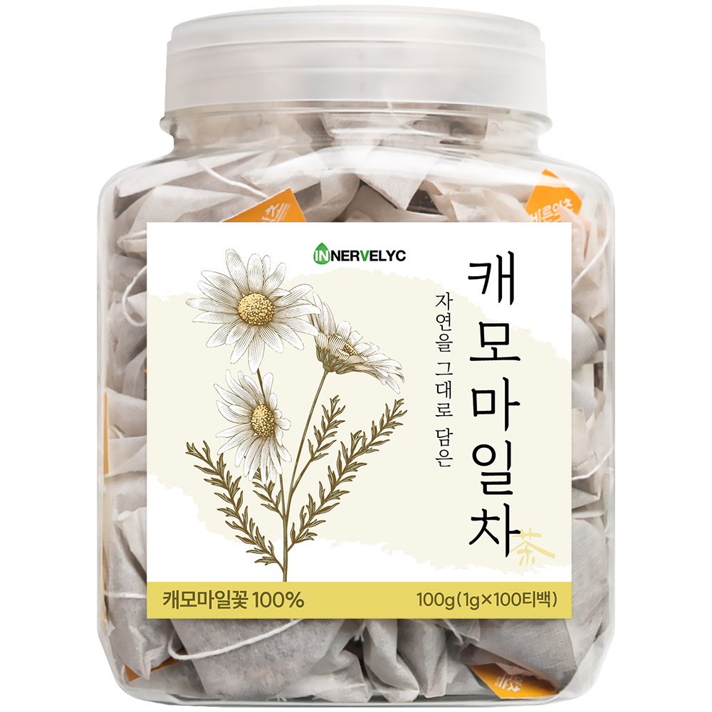 이너블릭 캐모마일차 1500만 티백 판매 돌파 PLA 친환경 필터, 1g, 100개입, 1개 19,910원