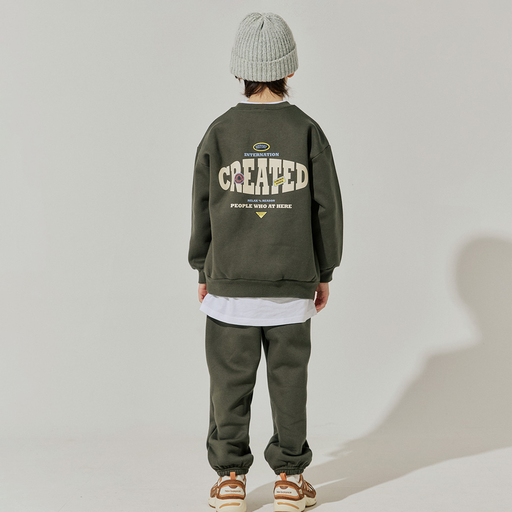 바브키즈 주니어 아동용 크리에이티브 기모 상하의 세트 31,900원