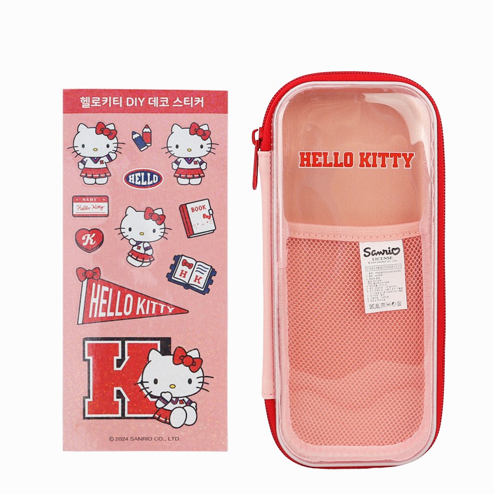 산리오 헬로키티 DIY 스티커 꾸미기 필통 EVA 하드케이스 파우치 예쁜 장식 가벼운 튼튼한필통 산리오굿즈 캐릭터문구 입학선물 14,400원