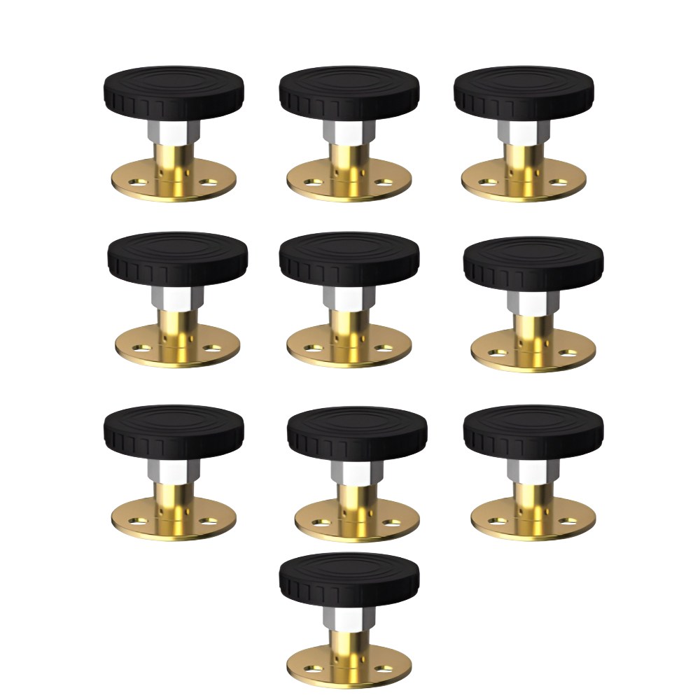 알리오마켓 가구 무펀칭 소음 흔들림 방지 높이 조절 고정대 스토퍼, 10개, 블랙 11,880원