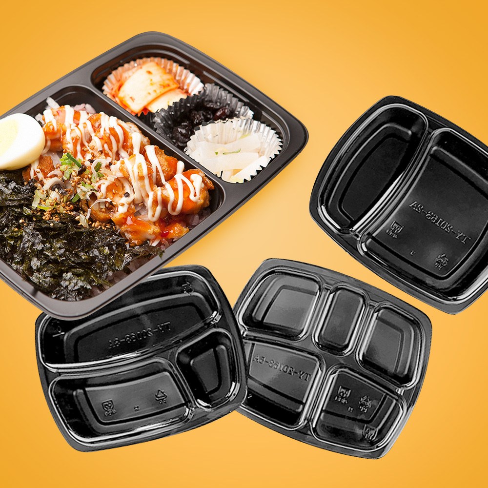 어린이 일회용 도시락 용기+뚜껑 100세트 덮밥 샐러드 반찬 포장용기 29,900원