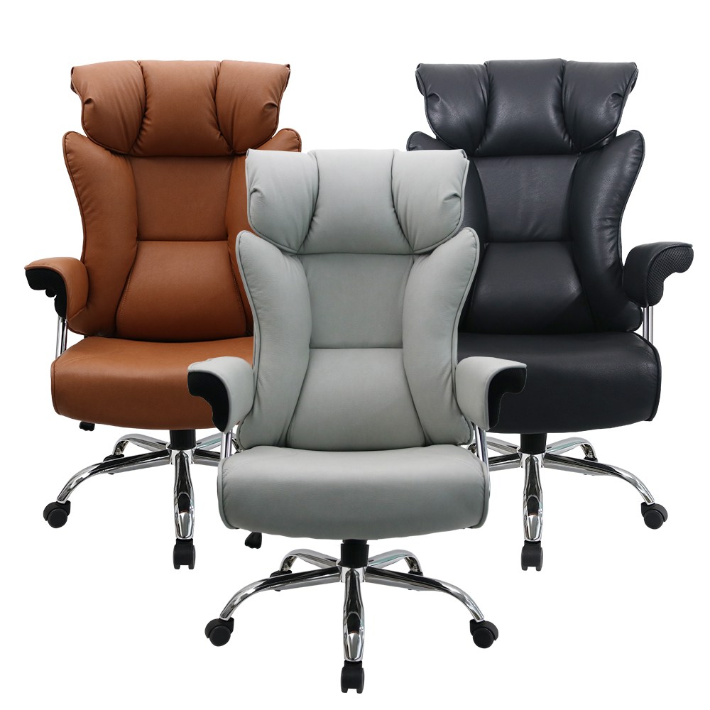 로엠가구 재규어 중역 책상 사무용 pc방 컴퓨터 게이밍 의자, 재규어-블랙 208,000원