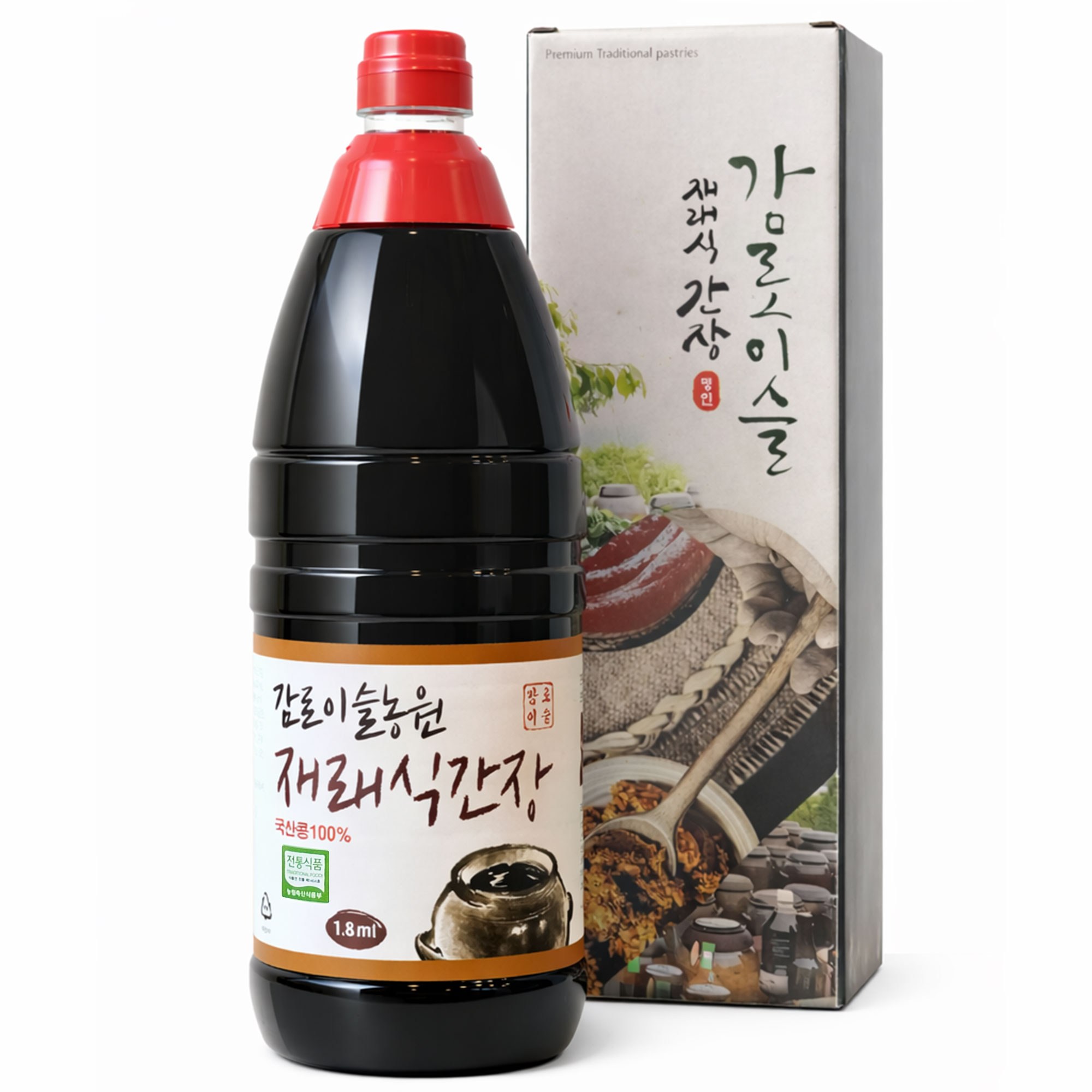 (감로이슬농원) 100% 국산콩 재래식 조선 묵은 간장 (10년 숙성) 70,000원