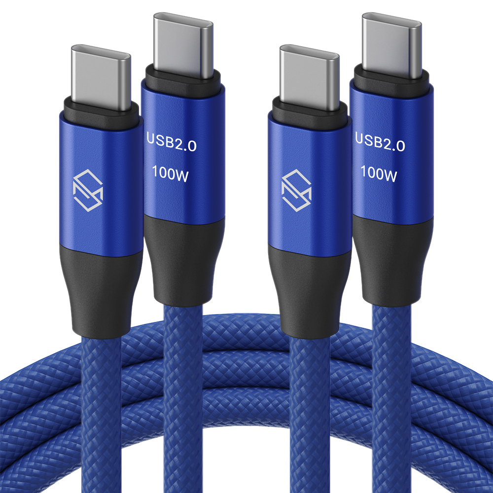 신지모루 C타입-C타입 E Marker 칩 100W PD 초고속충전 케이블, 1m, 블루, 2개 8,900원