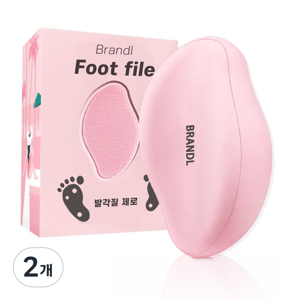 브랜드엘 스톤 발각질제거기 매트핑크 뒷꿈치 굳은살 풋파일, 75g, 2개, 1개입 12,800원